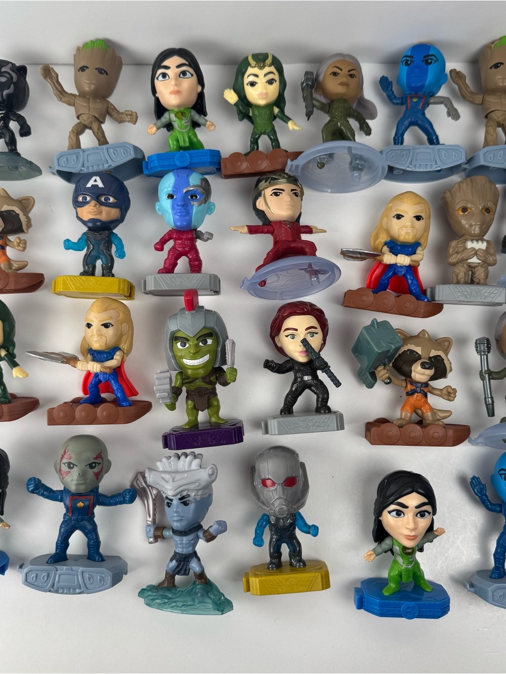 Marvel Avengers Happy Meal Toy Lot 32pc Groot Thor Rocket Kids